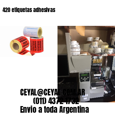 420 etiquetas adhesivas