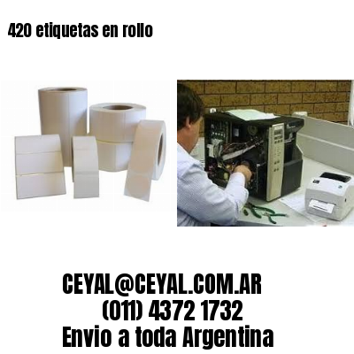 420 etiquetas en rollo