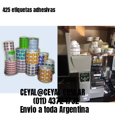 425 etiquetas adhesivas