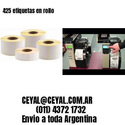 425 etiquetas en rollo