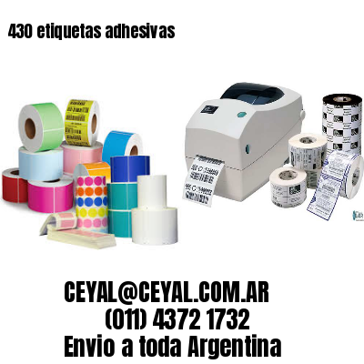 430 etiquetas adhesivas