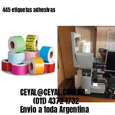 445 etiquetas adhesivas
