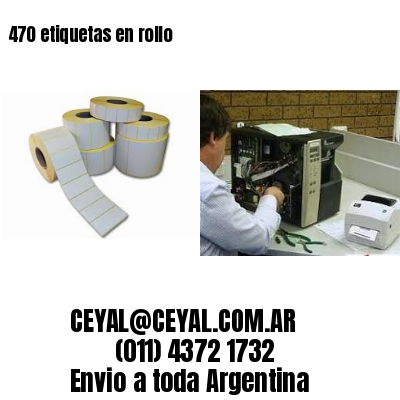 470 etiquetas en rollo