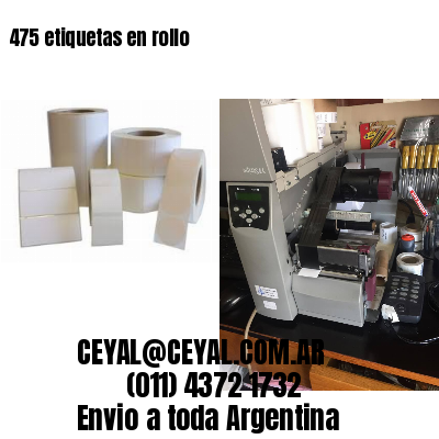 475 etiquetas en rollo
