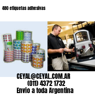 480 etiquetas adhesivas