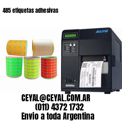 485 etiquetas adhesivas