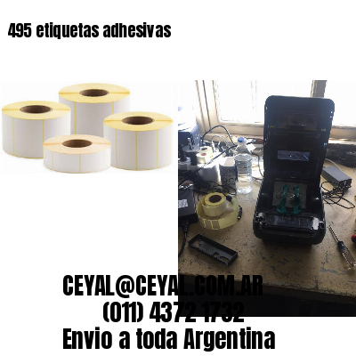 495 etiquetas adhesivas