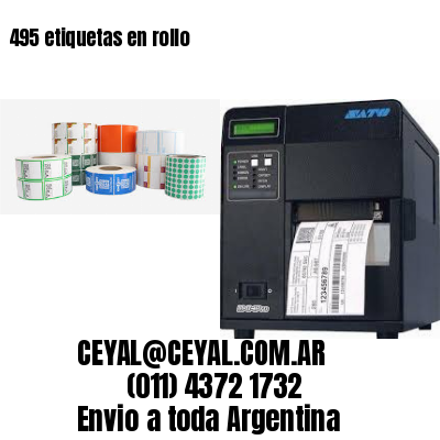 495 etiquetas en rollo