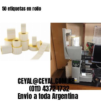 50 etiquetas en rollo
