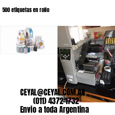 500 etiquetas en rollo