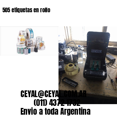 505 etiquetas en rollo