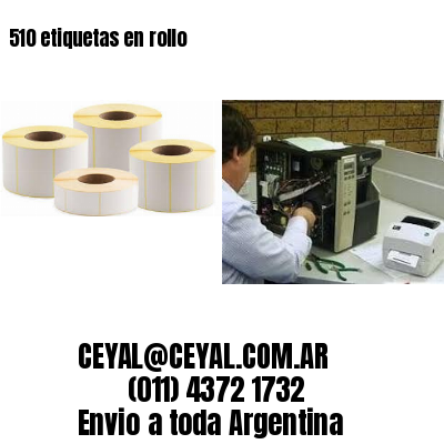 510 etiquetas en rollo