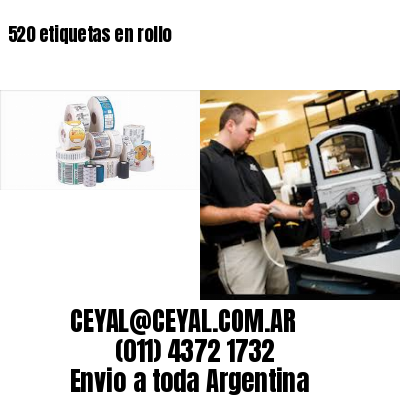 520 etiquetas en rollo