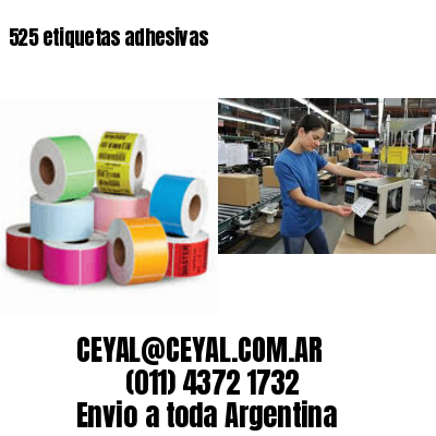 525 etiquetas adhesivas