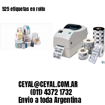 525 etiquetas en rollo