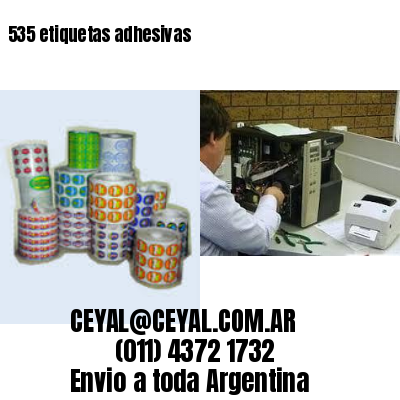535 etiquetas adhesivas