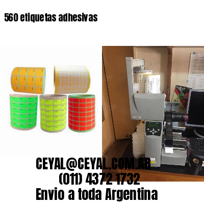 560 etiquetas adhesivas