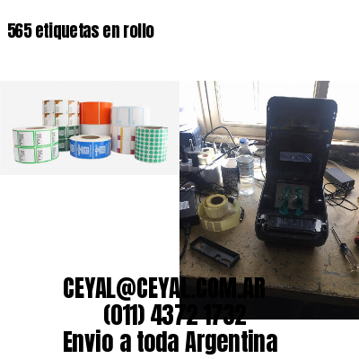 565 etiquetas en rollo