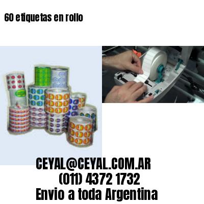 60 etiquetas en rollo