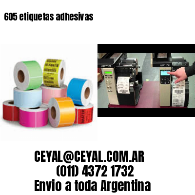 605 etiquetas adhesivas