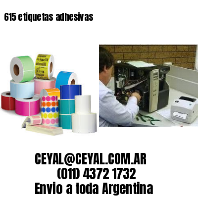 615 etiquetas adhesivas