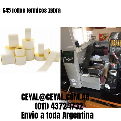 645 rollos termicos zebra