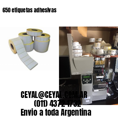 650 etiquetas adhesivas