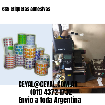 665 etiquetas adhesivas