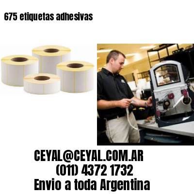 675 etiquetas adhesivas