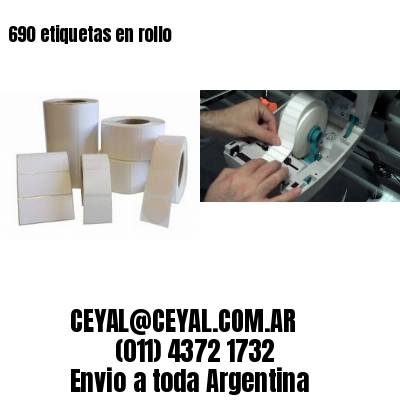 690 etiquetas en rollo