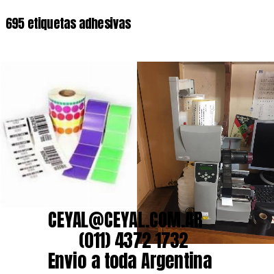 695 etiquetas adhesivas