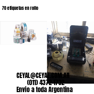 70 etiquetas en rollo