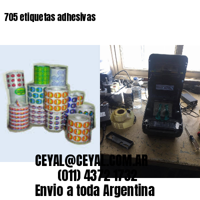 705 etiquetas adhesivas