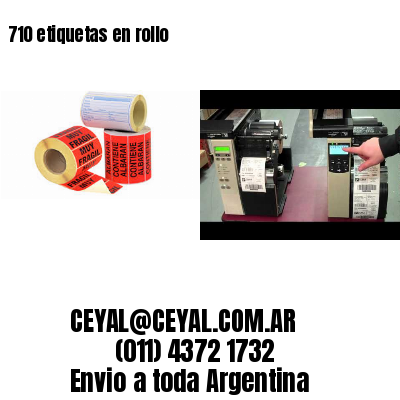 710 etiquetas en rollo