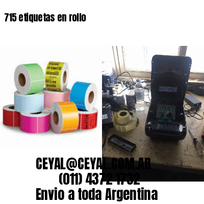 715 etiquetas en rollo