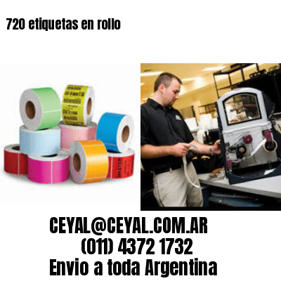 720 etiquetas en rollo