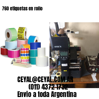 760 etiquetas en rollo