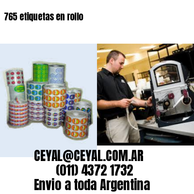 765 etiquetas en rollo