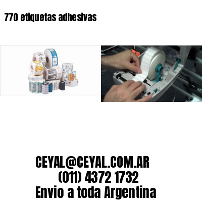 770 etiquetas adhesivas