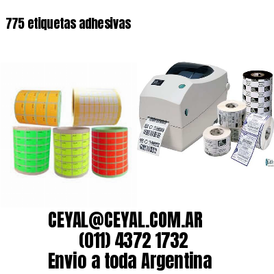775 etiquetas adhesivas
