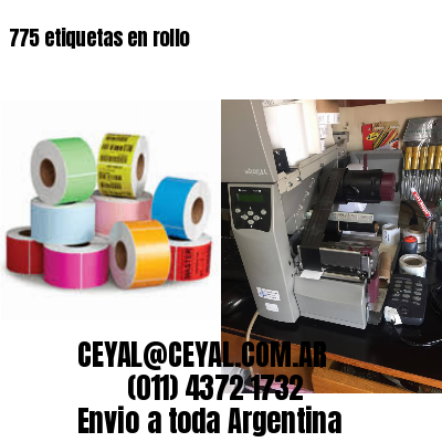 775 etiquetas en rollo
