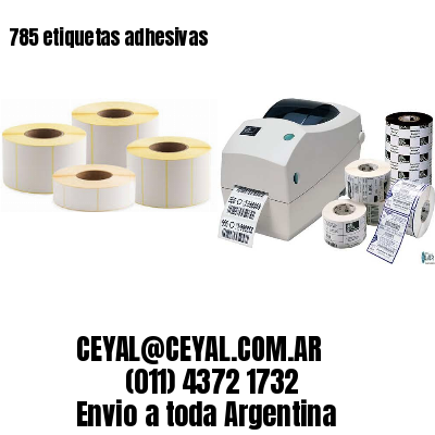 785 etiquetas adhesivas