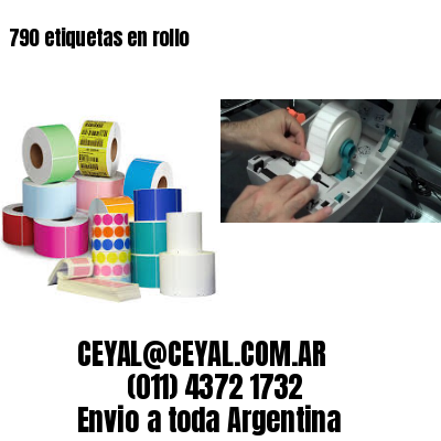 790 etiquetas en rollo