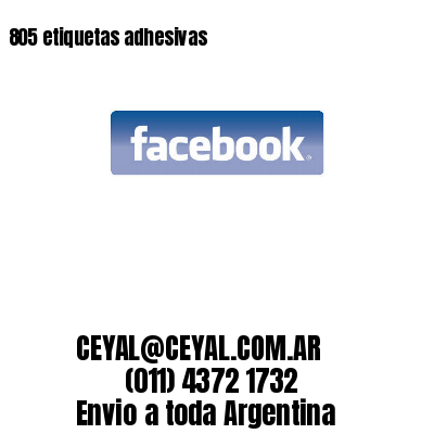805 etiquetas adhesivas