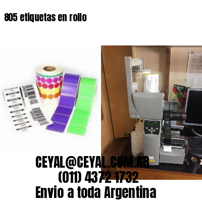 805 etiquetas en rollo