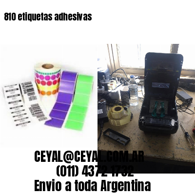 810 etiquetas adhesivas