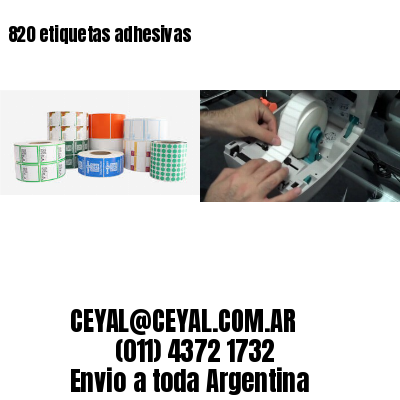 820 etiquetas adhesivas