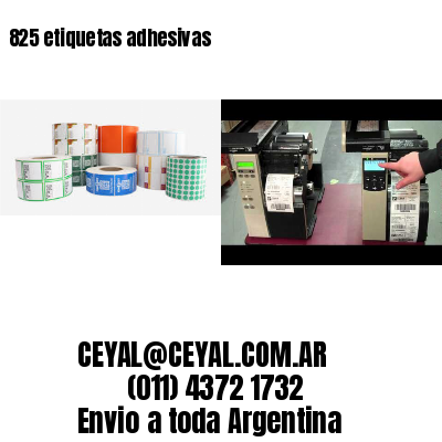 825 etiquetas adhesivas
