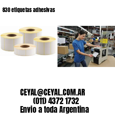 830 etiquetas adhesivas