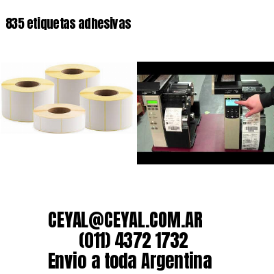 835 etiquetas adhesivas